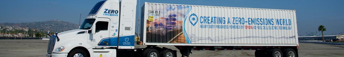 zero-emission truck at Port of LA